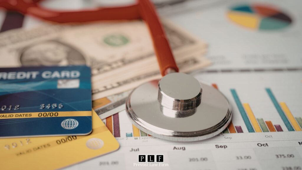 what happens if you don't pay medical bills? A stethoscope and medical statement leave you to wonder.