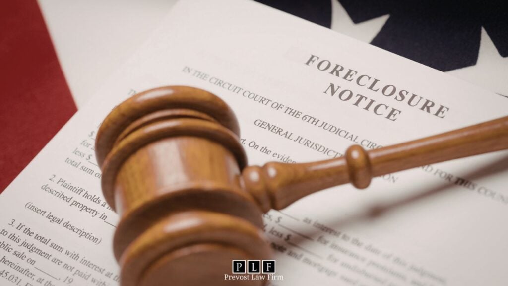 A gavel on top of a foreclosure notice that leaves a homeowner wondering when is it too late to stop foreclosure in texas